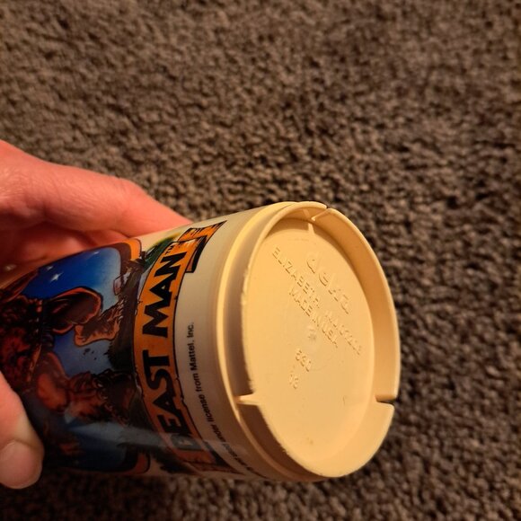 Vtg 1983 Mattel Masters of the Universe Man-at-Arms&Beast Man Plastic Deka Cup - Picture 11 of 12